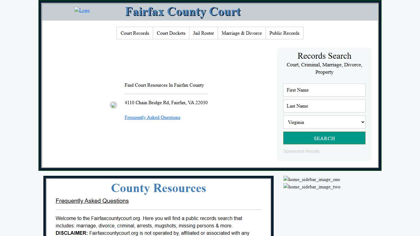 Fairfax County Court Records Search